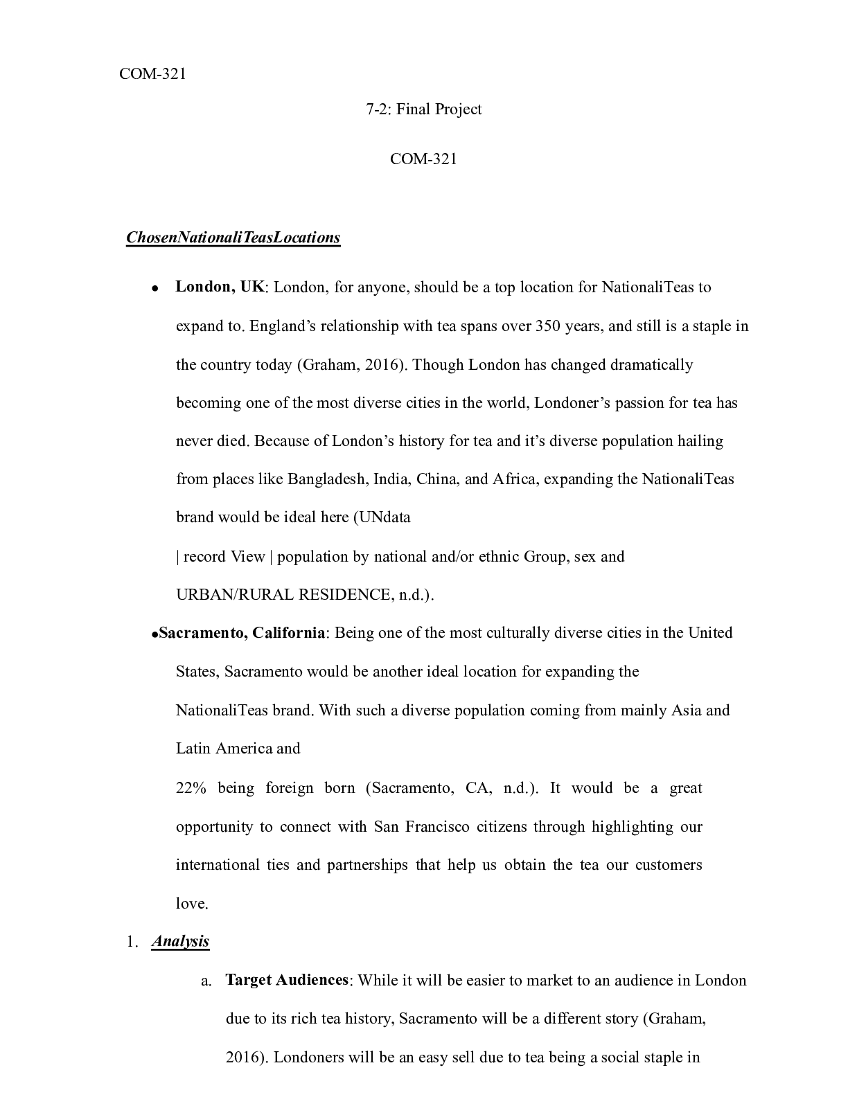 Preview image for 7 2 Final Project.docx  COM-321  7-2: Final Project COM-321  ChosenNationaliTeasLocations